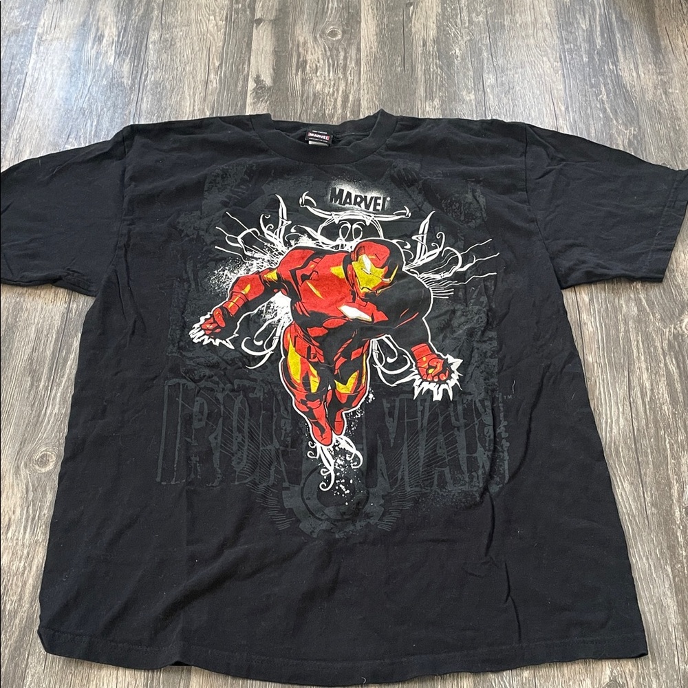 Marvel Black and Red Iron Man Tee